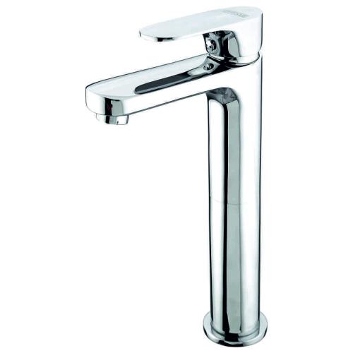 Single Liver Basin Mixer Jumbo with 600mm Long SS Braided Hose Chrome